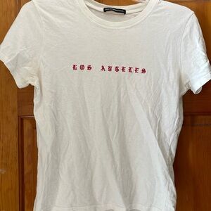 Brandy Melville T Shirt with the word Los Angeles on Front